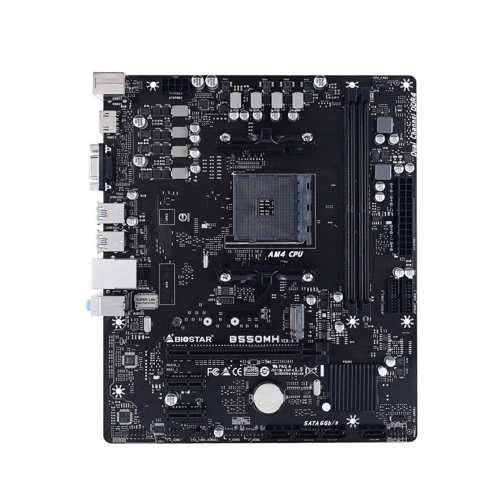 Placa Mãe Biostar B550MH Chipset B550 AMD AM4 mATX DDR4