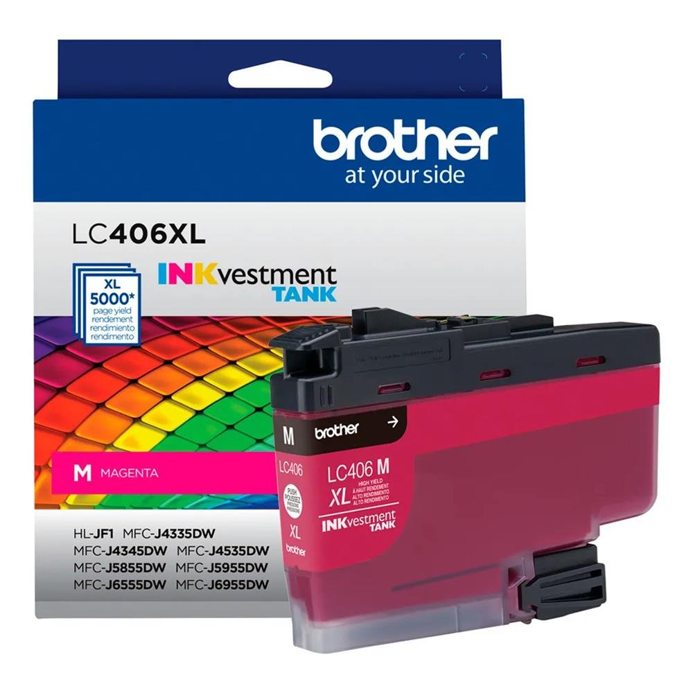 Cartucho de Tinta Brother Magenta 5K - LC406XLMS