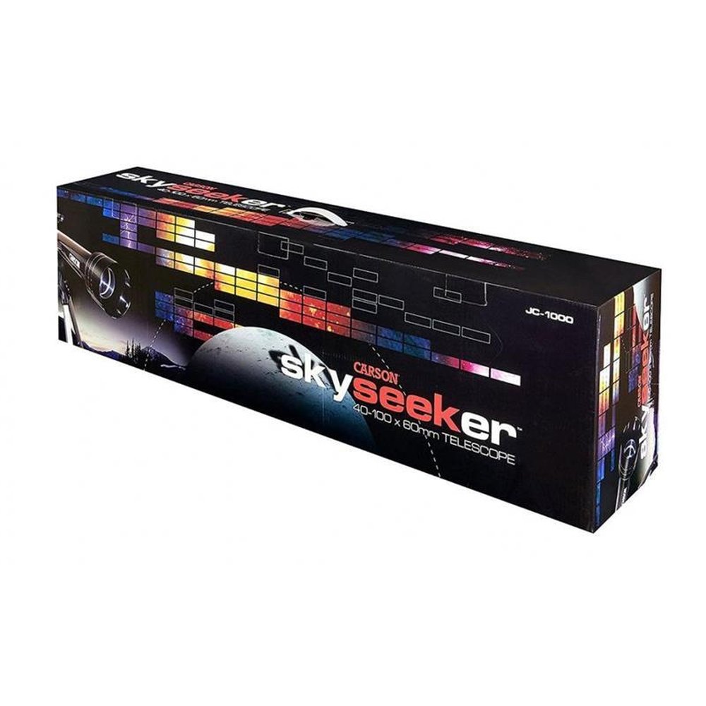 Telescópio Refrator Skyseeker 40-100 X 60 Mm, Localizador 4x25 E Tripé Em Alumínio