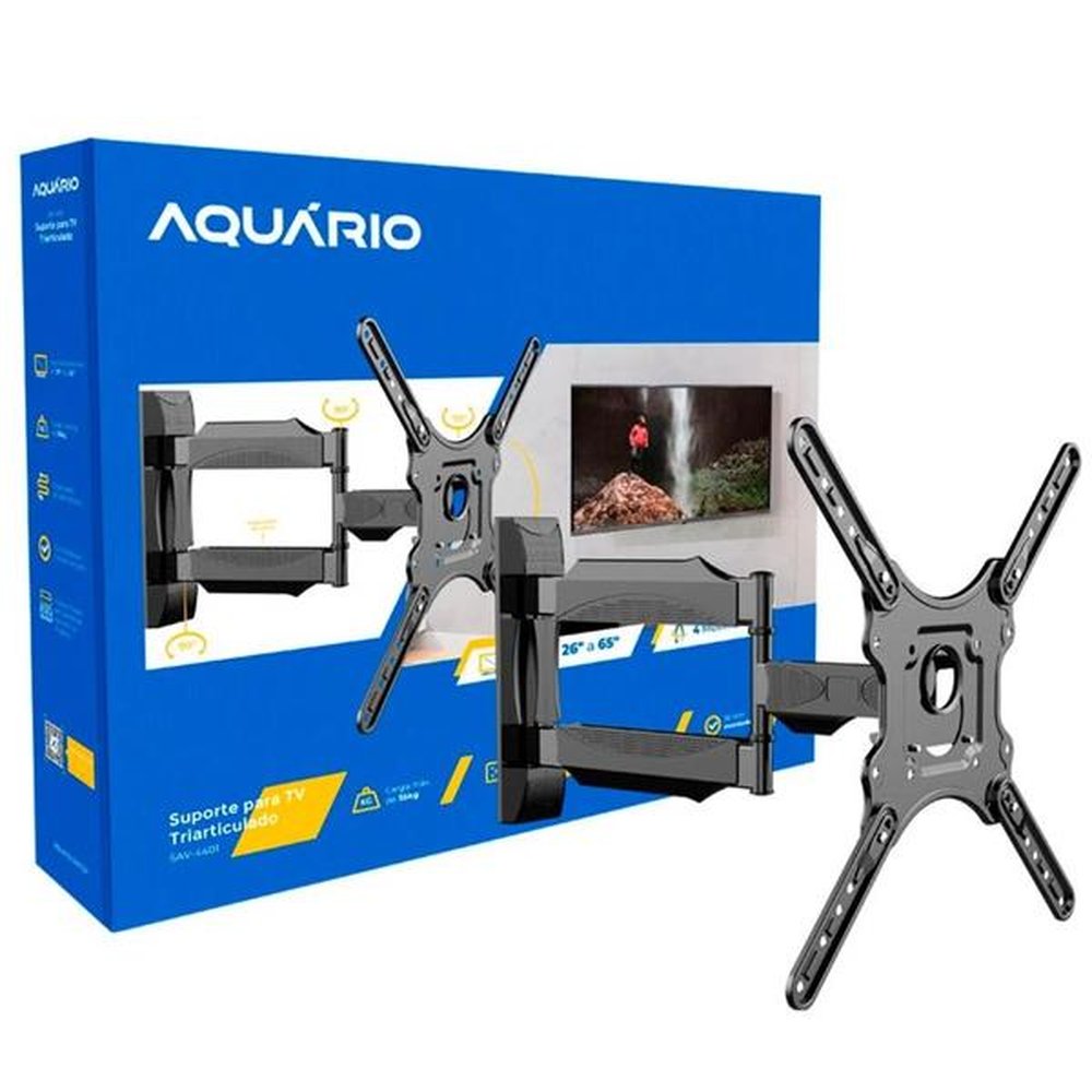 Suporte Articulado TV 26 a 65 de Parede SAV-4401 AQUÁRIO