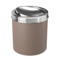 Lixeira com Tampa Basculante Inox 19 x 21 x 19 cm 5,4 L - Warm Gray Coza