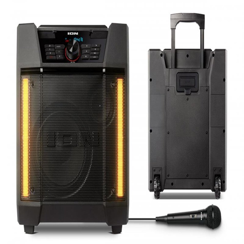 Caixa de Som ION 100 W, FM, barras de luz, controle por App e resistente à água