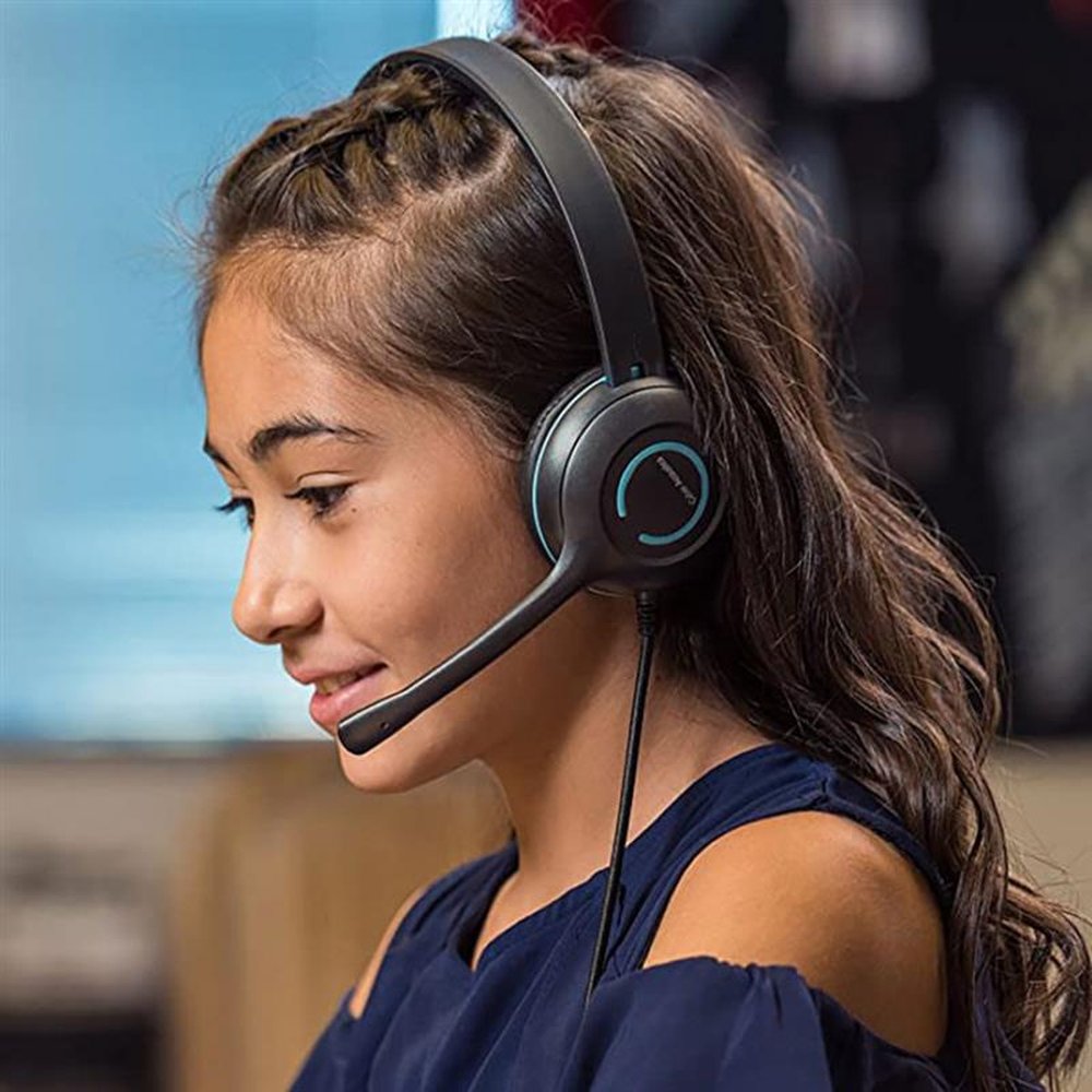 Headset Estéreo Com Plugue P2 E Saída Única De Cabo