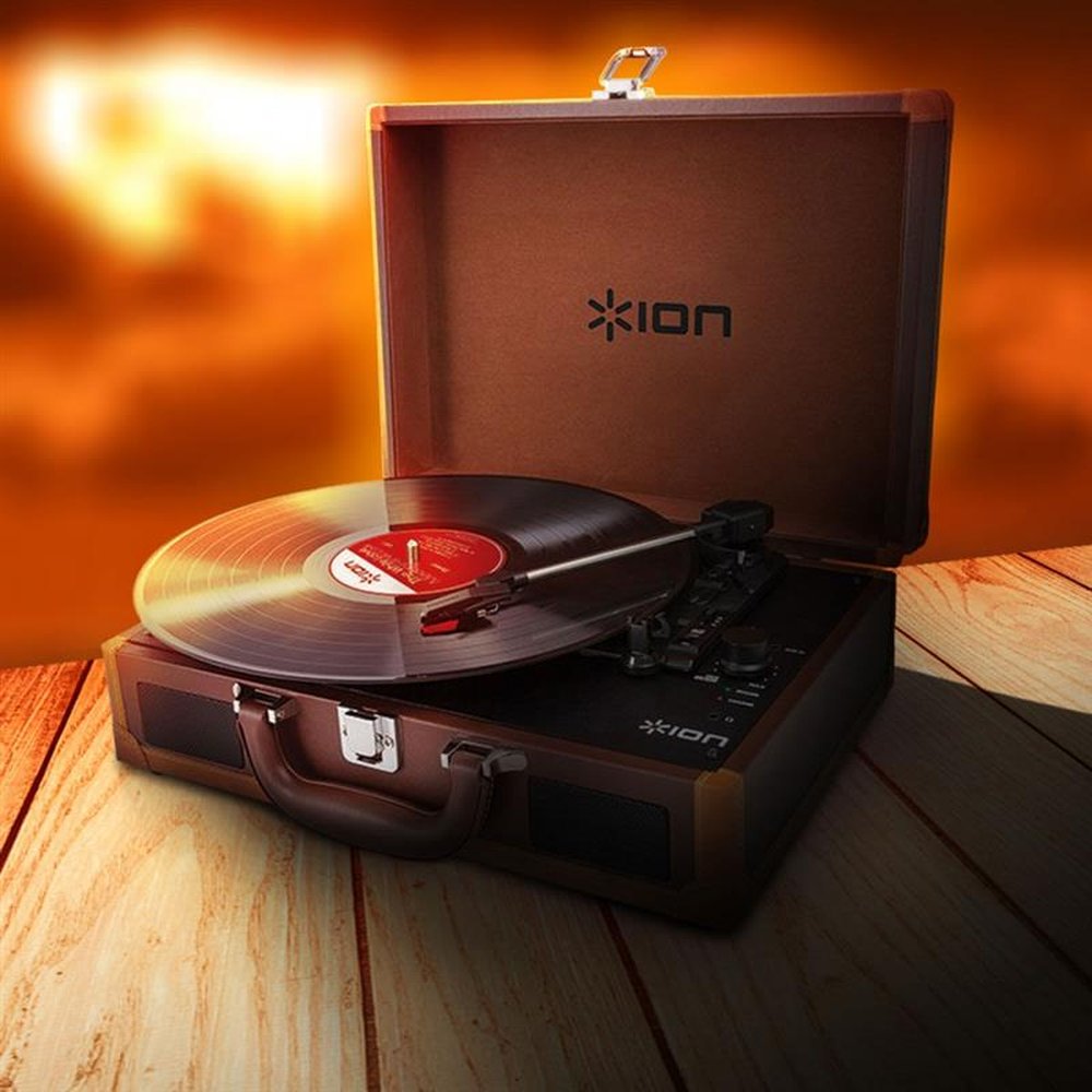 Toca-Discos E Digitalizador Portátil Em Maleta Retrô Deluxe