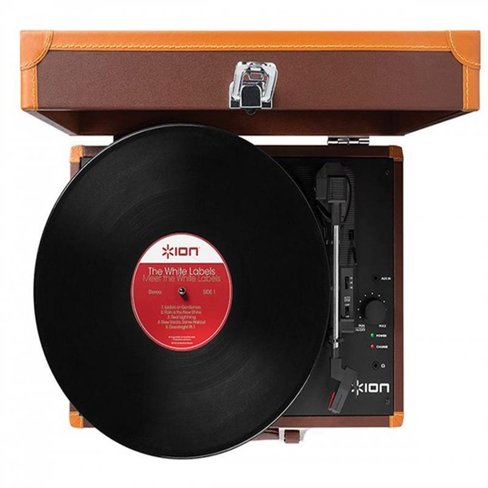 Toca-Discos E Digitalizador Portátil Em Maleta Retrô Deluxe