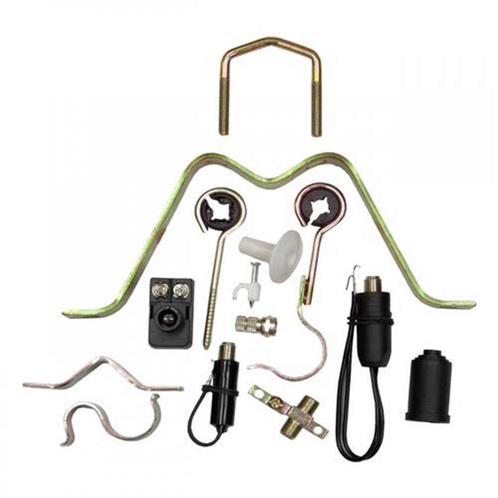 Jogo De Peças Para Fixar Na Parede Mastro De Antena Externa De TV