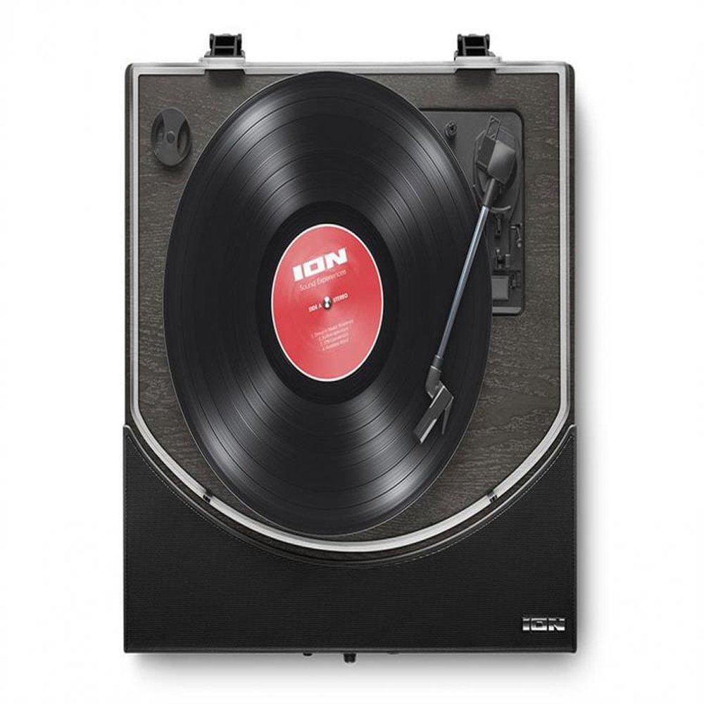 Toca-discos Vinil C/ Conversor Digital, Alto-falante Estéreo E Transmissão Remota De Áudio - Preta