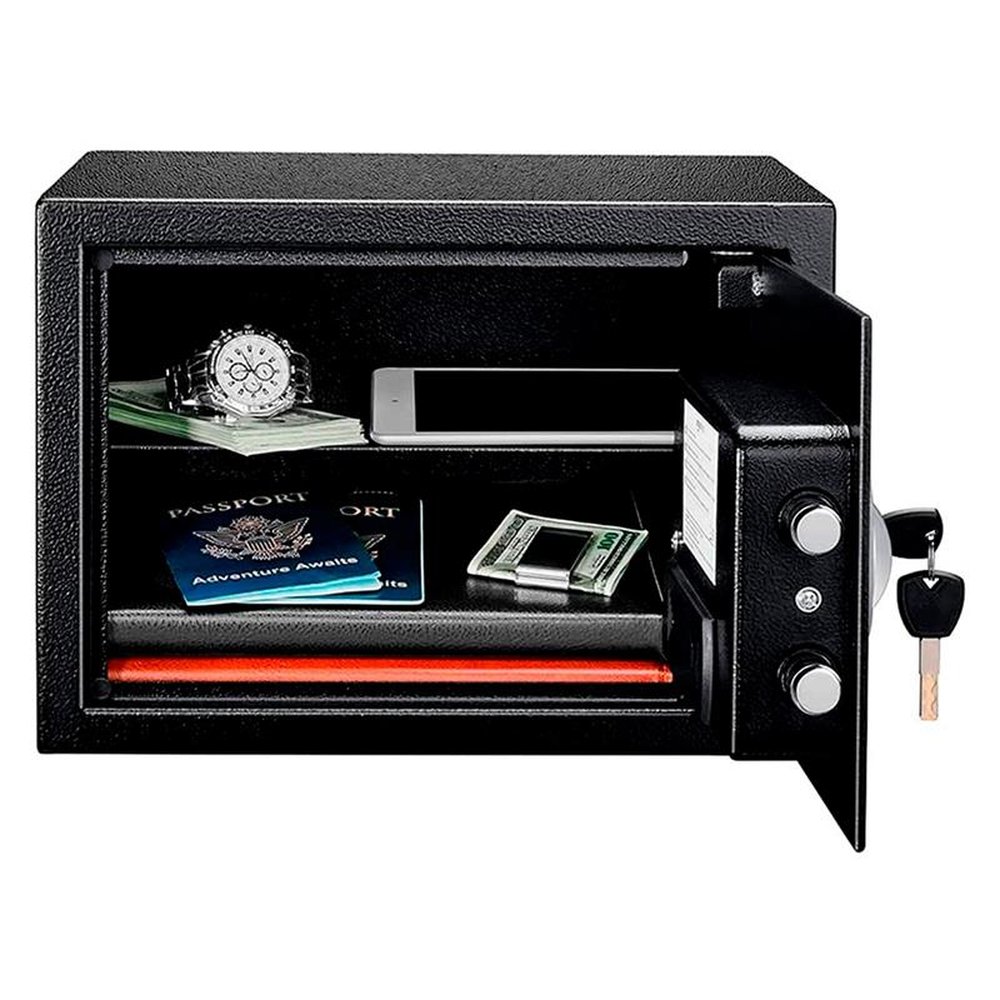 Cofre Digital em Aço Com Senha e Divisória Removível 35,05x 24,89x24,89 cm - 14 L