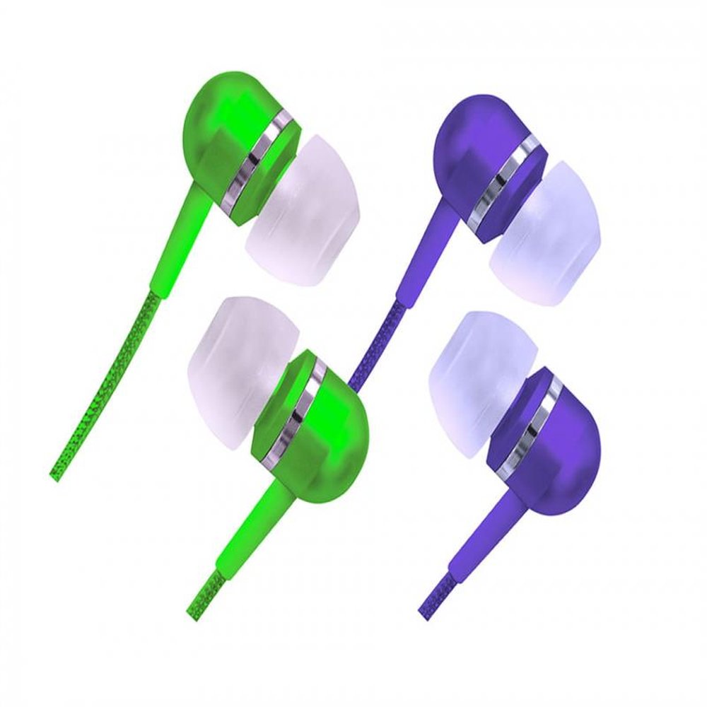 Fone De Ouvido Estéreo Tipo Earphone Com Isolamento Acústico - Laranja