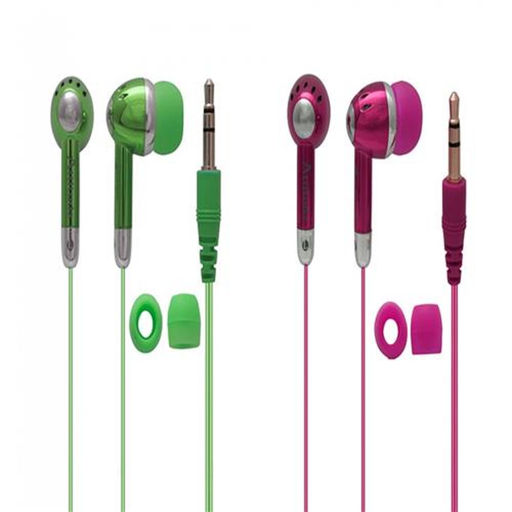 Fone De Ouvido Estéreo Attitudz Em Cores Vibrantes - Verde