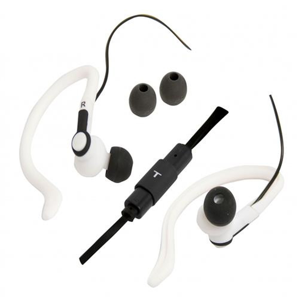 Fone De Ouvido Tipo Auricular Com Microfone E Controle De Volume - Branca