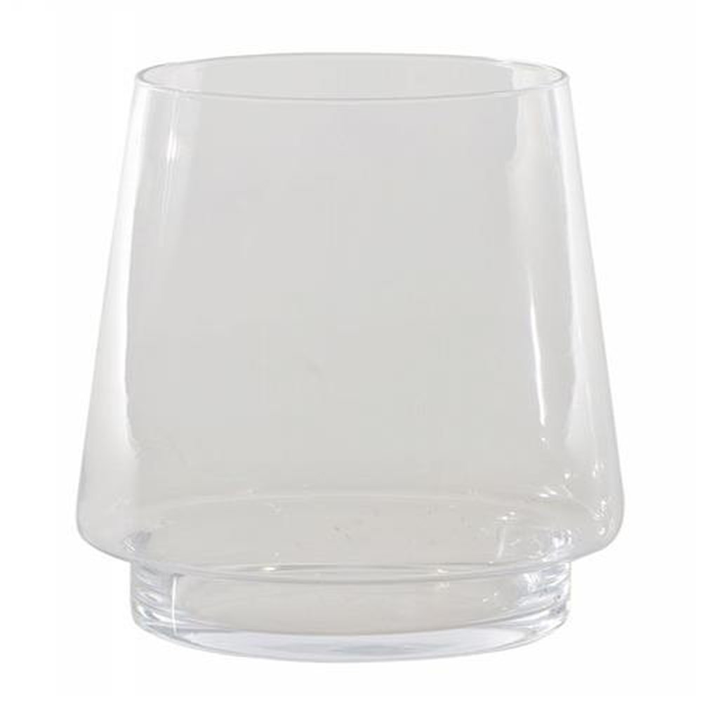 Vaso Decorativo Bianco & Nero ´Cup´em Vidro Transparente E Incolor 25 Cm X 12,5 Cm