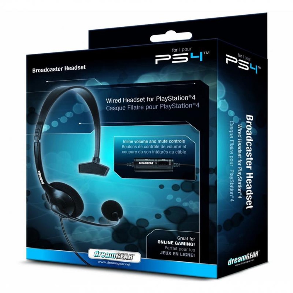 Fone De Ouvido Headset Dreamgear Com Microfone E Controle De Volume Para PS4 DGPS4-6409