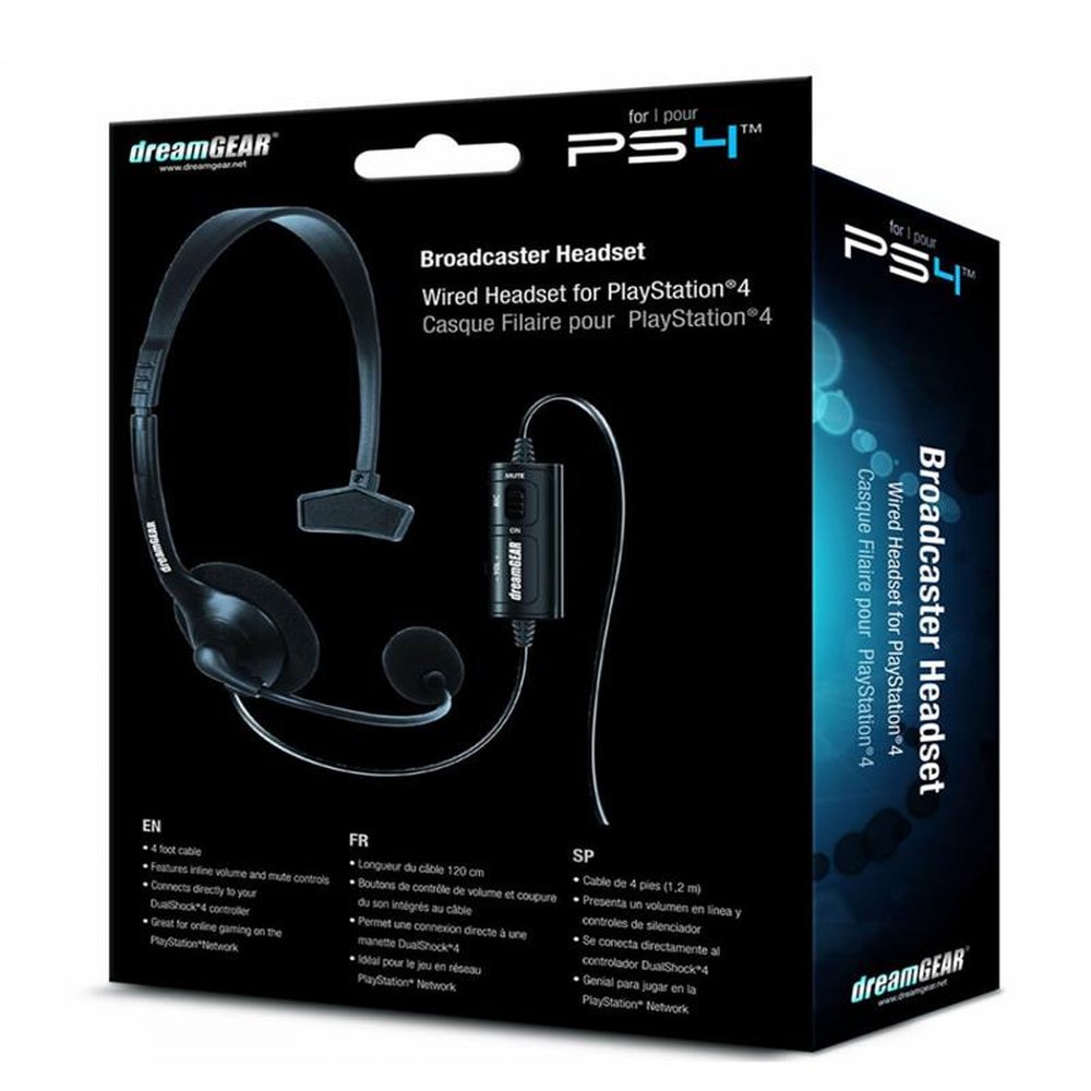 Fone De Ouvido Headset Dreamgear Com Microfone E Controle De Volume Para PS4 DGPS4-6409