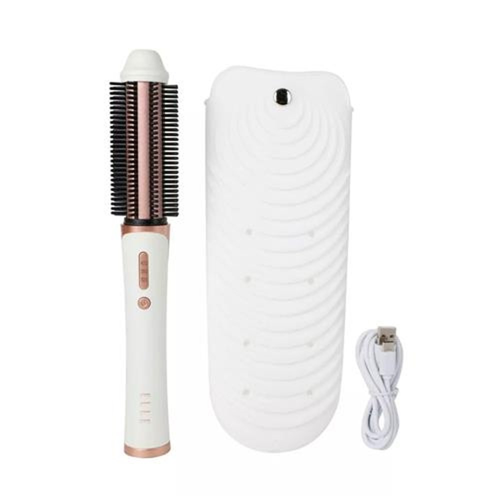 Escova Secadora E Volume De Cabelo Recarregável Sem Fio Elle Luxe 300W - Branca