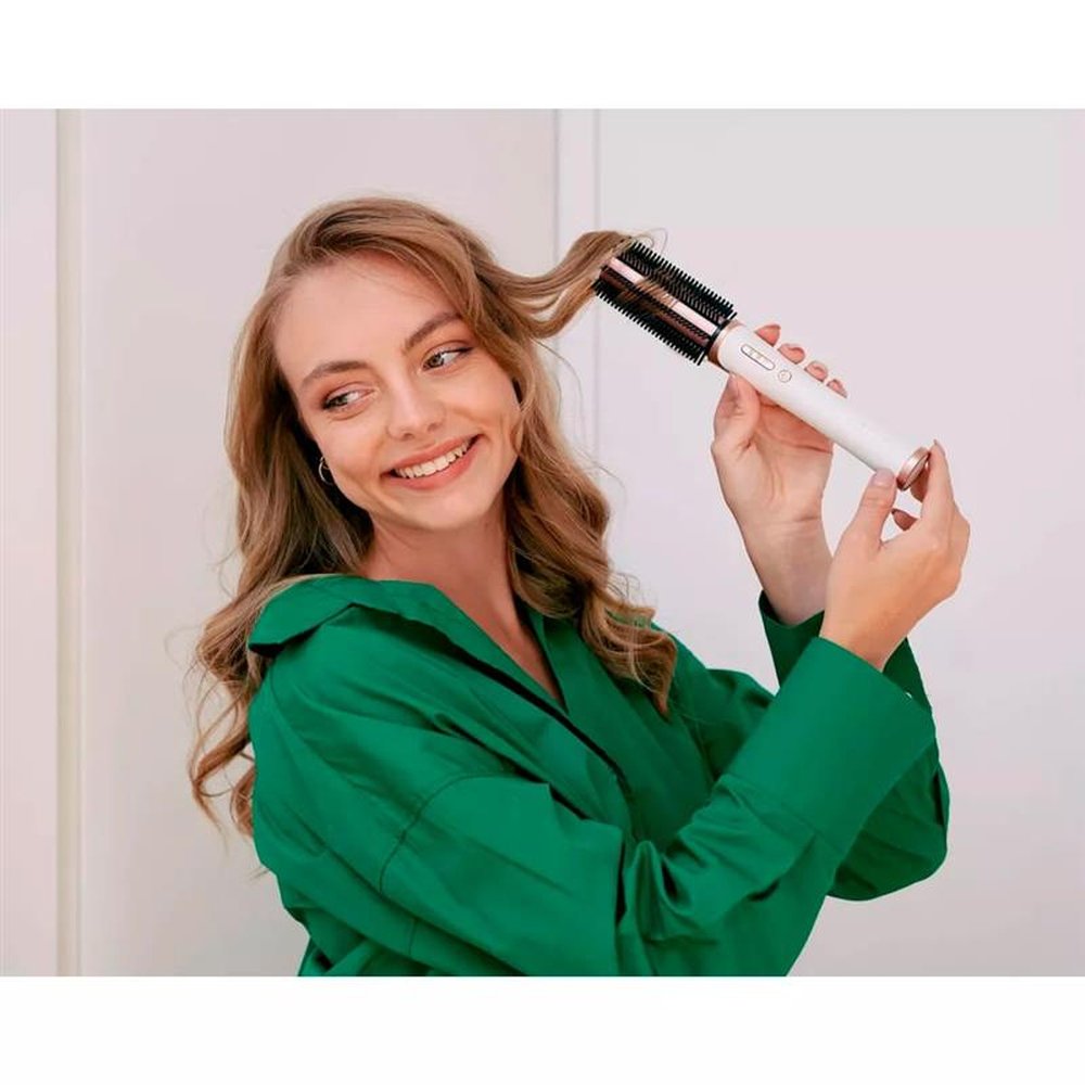 Escova Secadora E Volume De Cabelo Recarregável Sem Fio Elle Luxe 300W - Branca