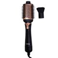 Escova Secadora De Cabelo Com 2 Cabeças Intercambiáveis 1000W - Preta