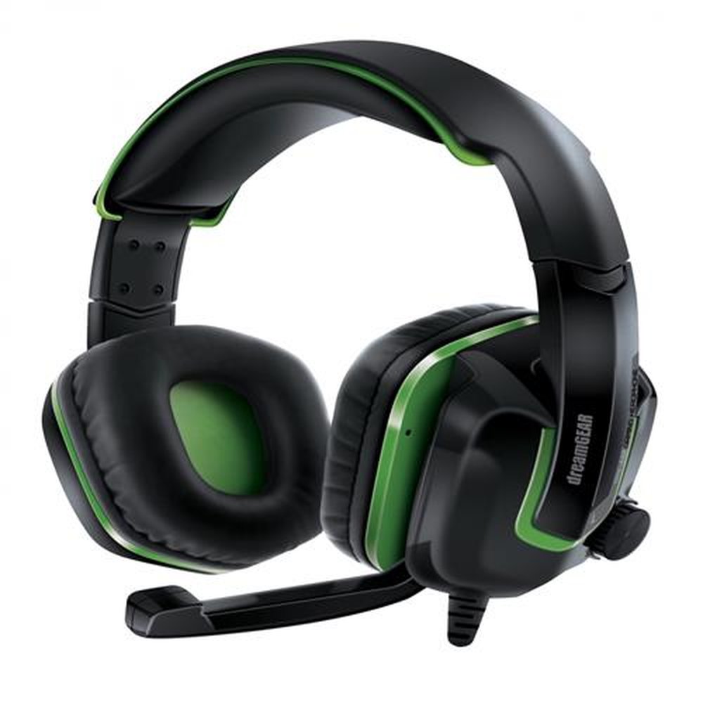 Fone De Ouvido Headset Gamer GRX-440 Dreamgear DGXB1-6638 Preto E Verde