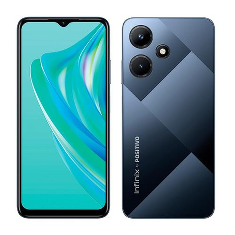 Smartphone Positivo Infinix Hot 30i Preto, Tela 6.6", 4G+WiFi, Android 12, Câm.Traseira Dupla, Câm.Frontal 5MP, 8GB RAM, 128GB