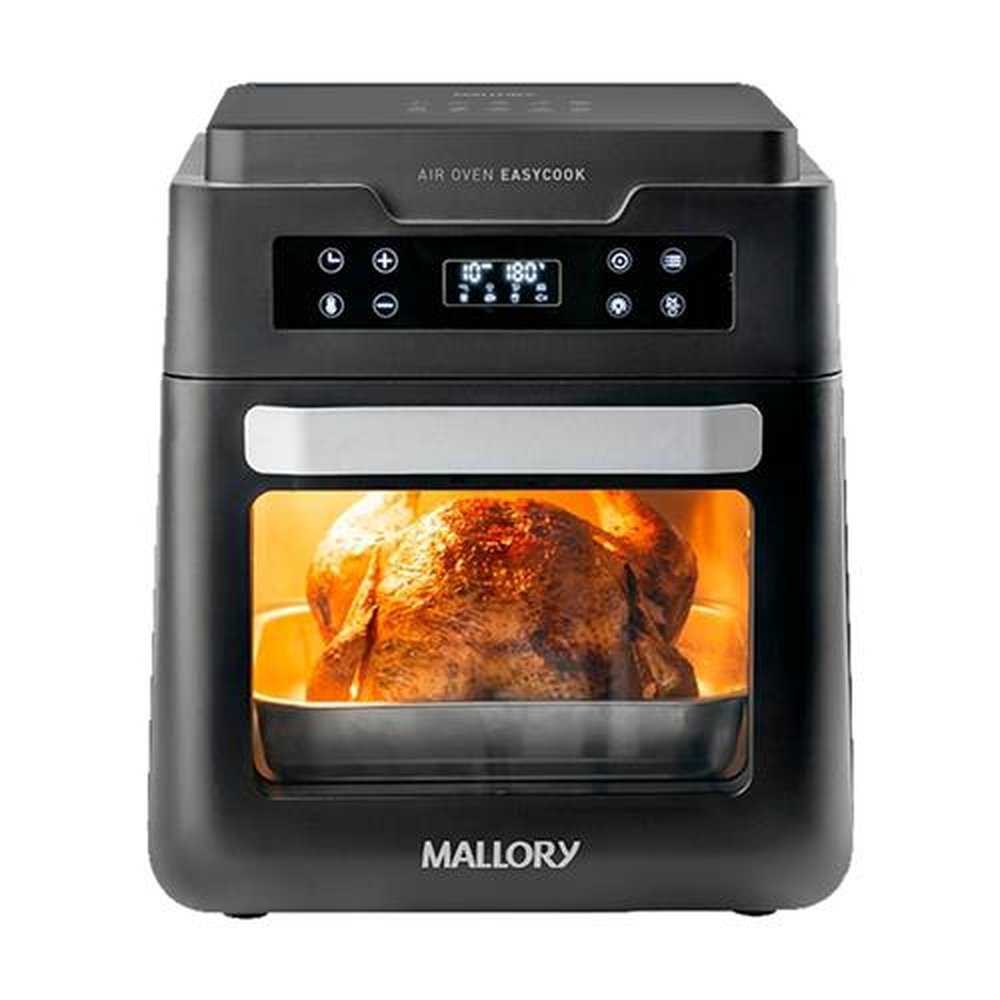Fritadeira sem Óleo Mallory Air Fryer Oven Easycook | 12 Litros, Preto 220V