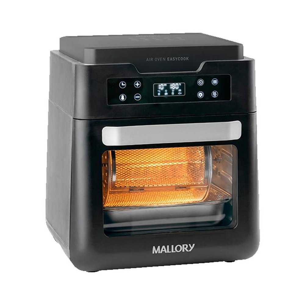 Fritadeira sem Óleo Mallory Air Fryer Oven Easycook | 12 Litros, Preto 220V