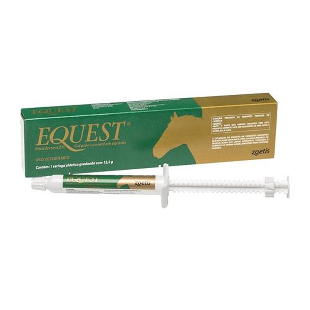 Equest Zoetis Antiparasitário Moxidectina para Equinos - Emb. Com 1 seringa contendo 12,2 g