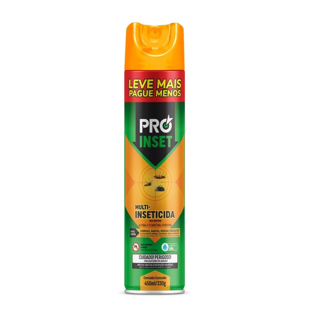 Inseticida Aerossol Multi Proinset Leve Mais Pague Menos 450ml
