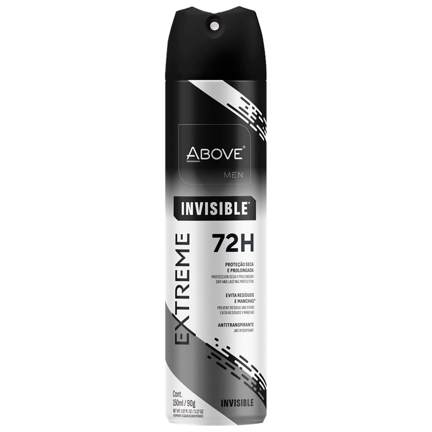 Desodorante Above Aerossol Men Extreme Invisible 150ml
