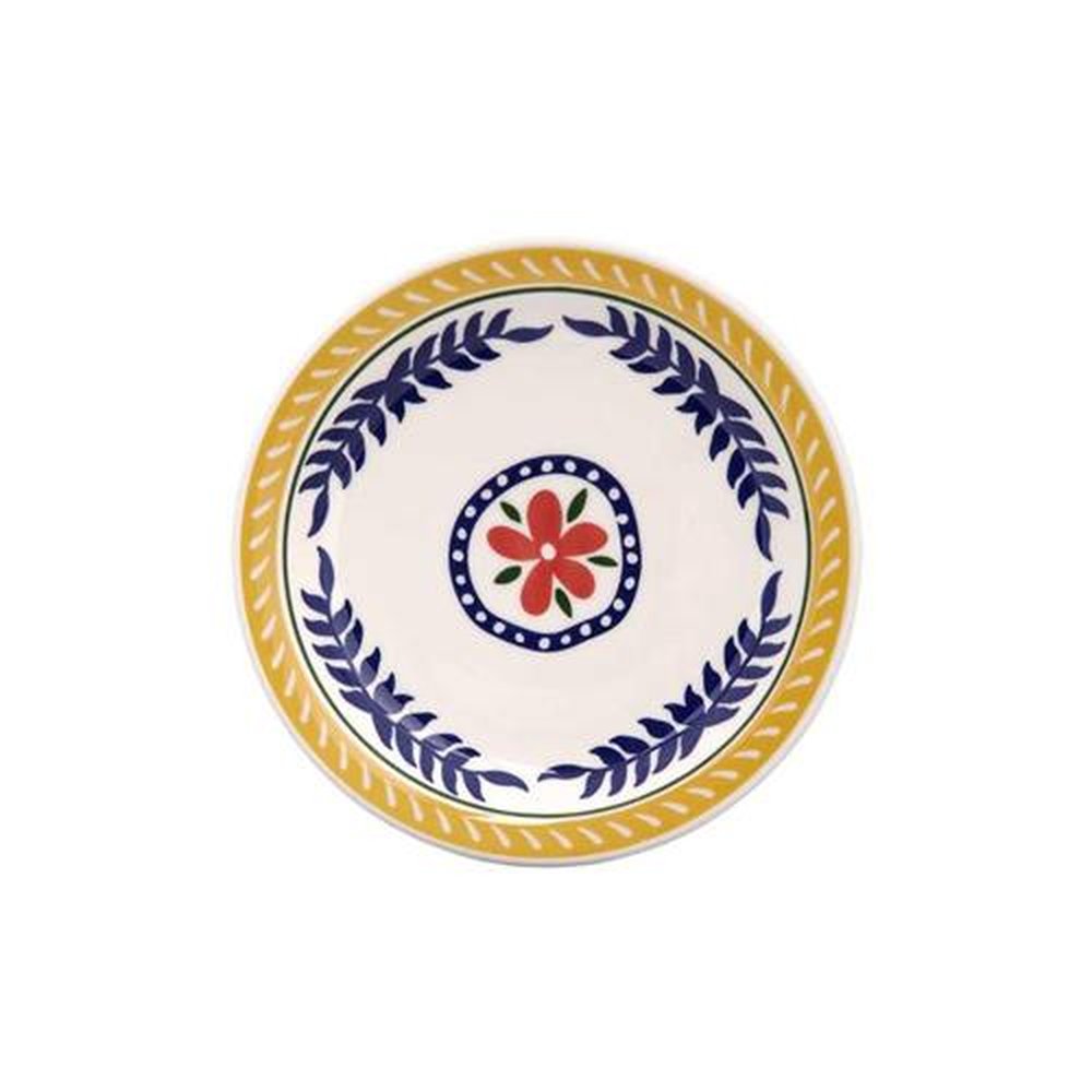Prato Sobremesa Cerâmica 20cm Floreal Dolce Vita Oxford