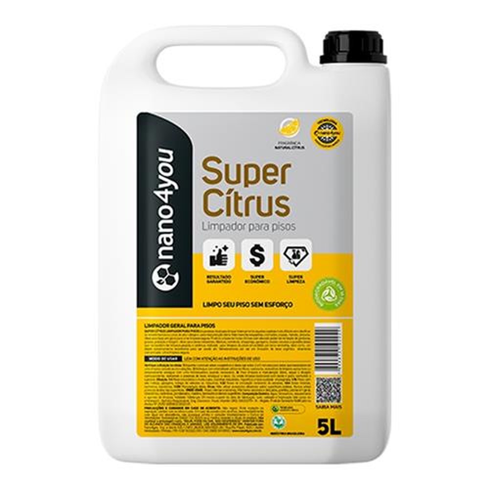 Limpador para Pisos Nano4You Super Cítrus Lemon 5L