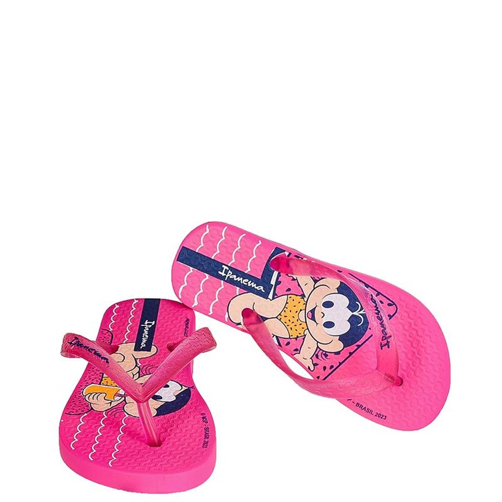 Chinelo Infantil Turma Da Monica 26790 Rosa - Bege - Grade com 12 pares
