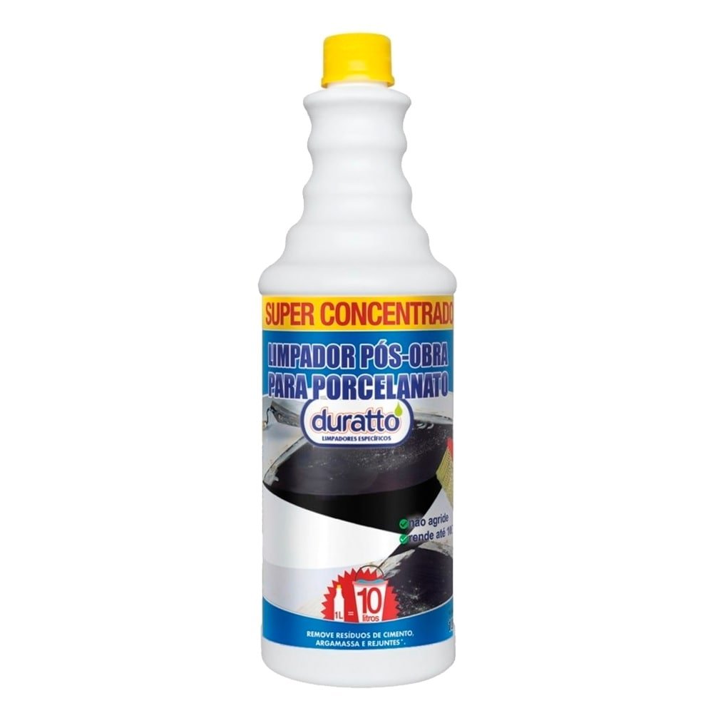 Limpador Duratto Pós Obra para Porcelanato Super Concentrado 1L