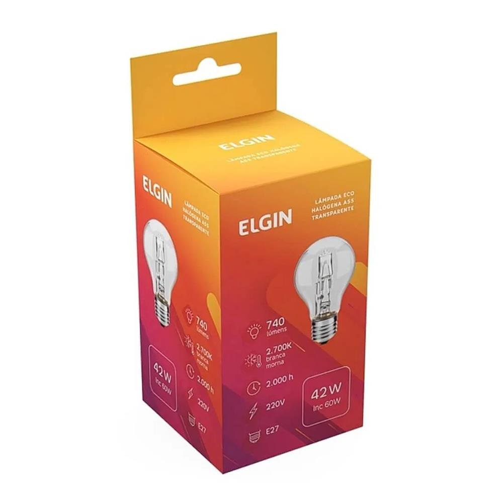 Lâmpada Elgin Eco Halógena Bulbo 42W Bivolt A55