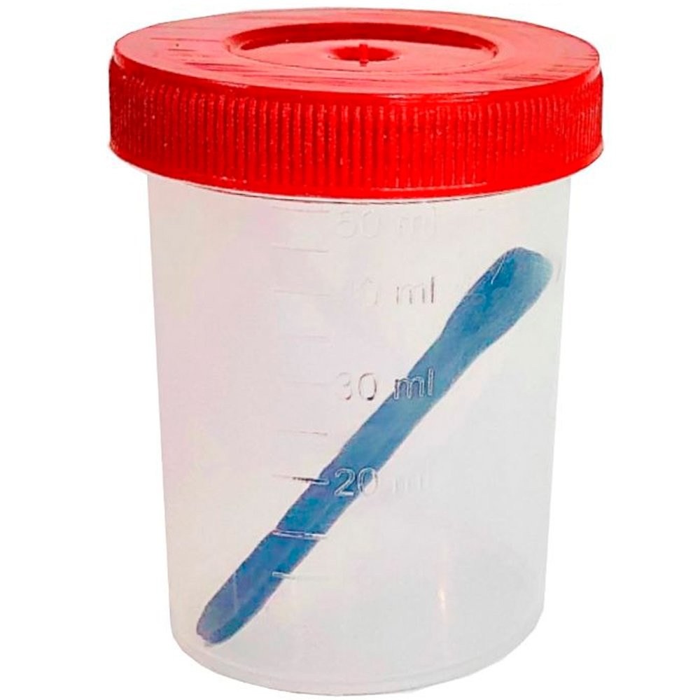 COLETOR SACO TAMPA VERMELHA ESTER 50 ML 100 UN - View 1