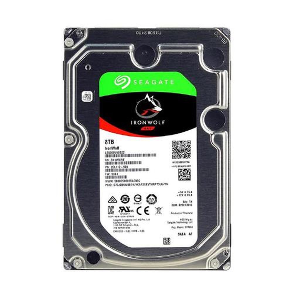 HD Interno Seagate IronWolf 8TB para NAS 7200RPM 256MB SATA 6GB/s - ST8000VN002