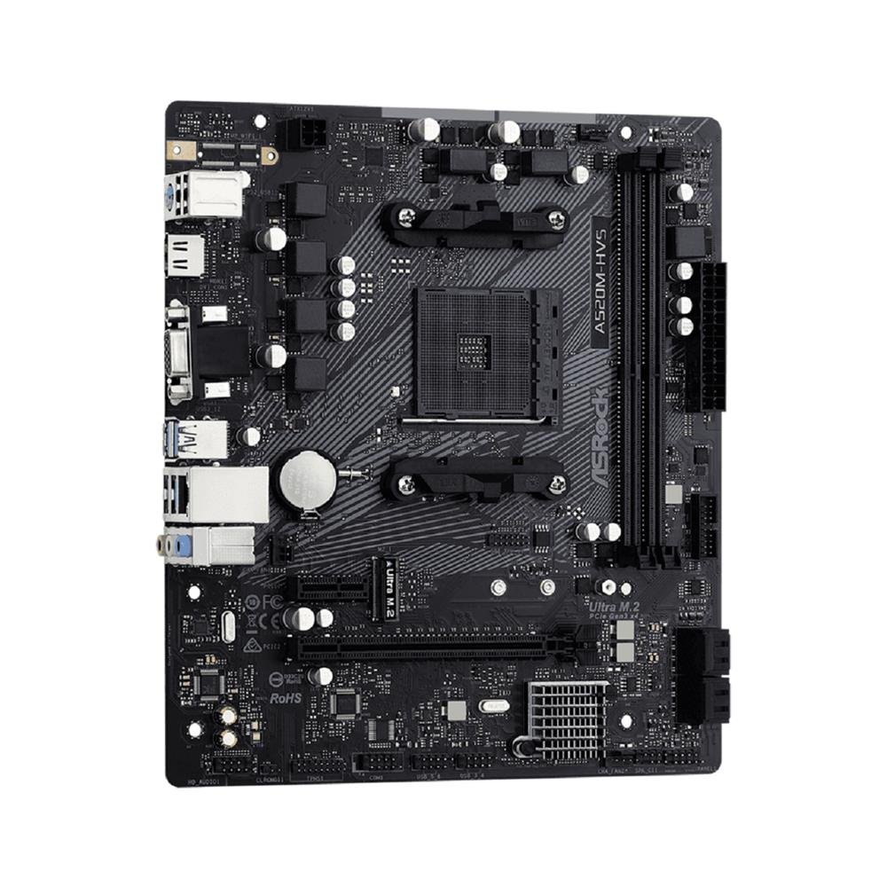 Placa Mãe ASRock A520M-HVS AMD AM4 mATX DDR4