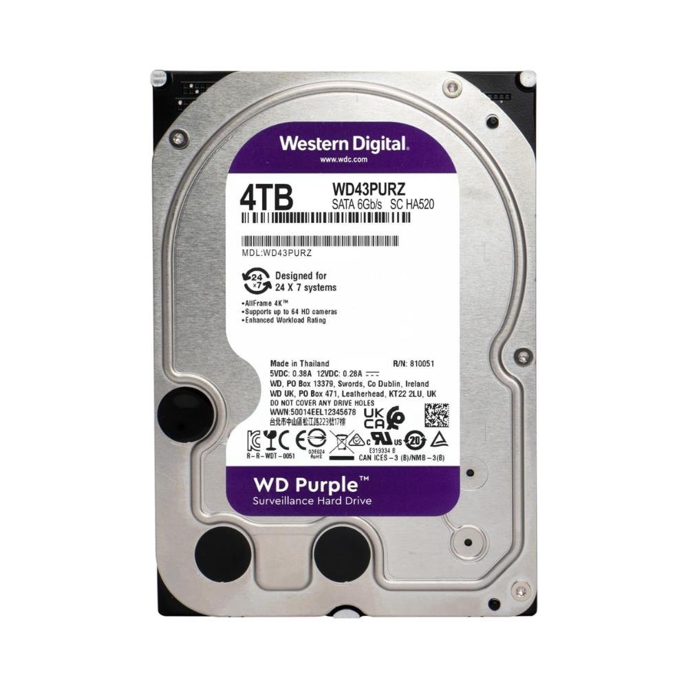 HD WD 4TB Purple, 3.5, SATA - WD43PURZ