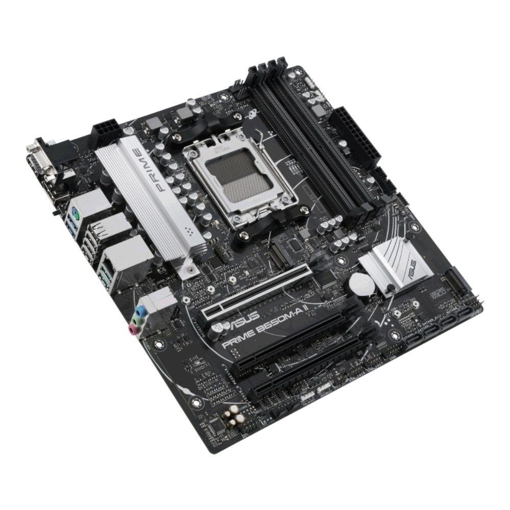 Placa Mãe Asus Prime B650m-A Ii (Am5/4Xddr5/Hdmi/Displayport/Vga/M.2/Usb 3.2)
