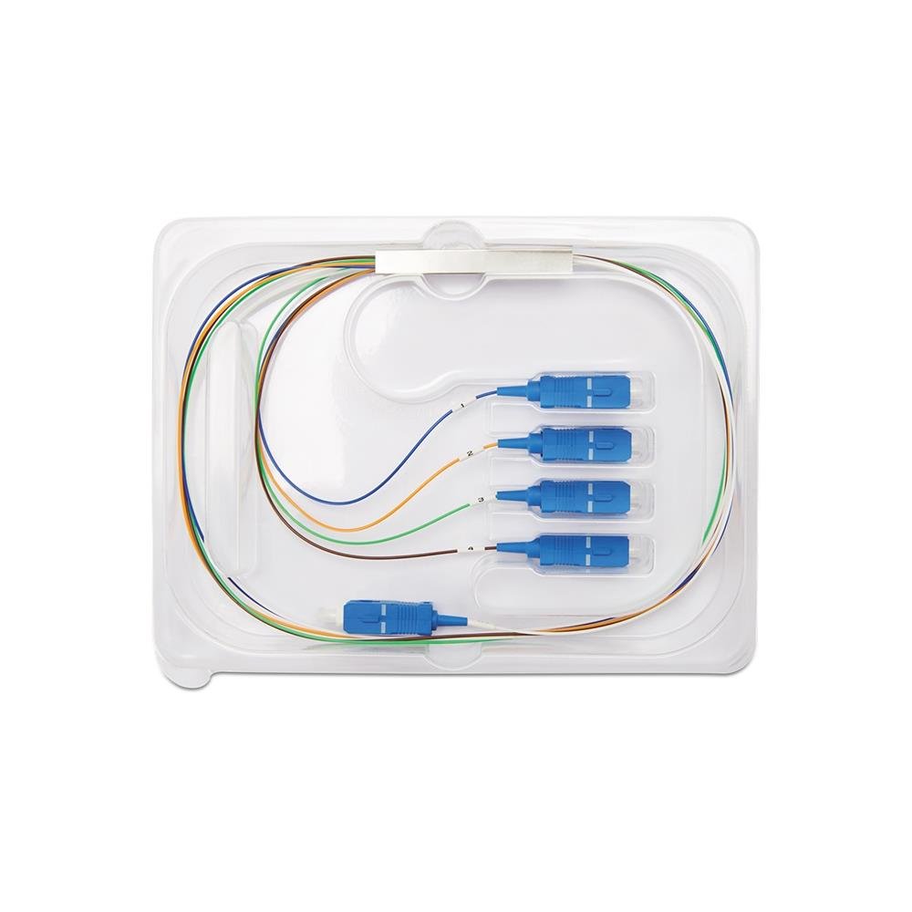 Splitter Óptico 1x4 com conector SC/UPC Balanceado XFS 141