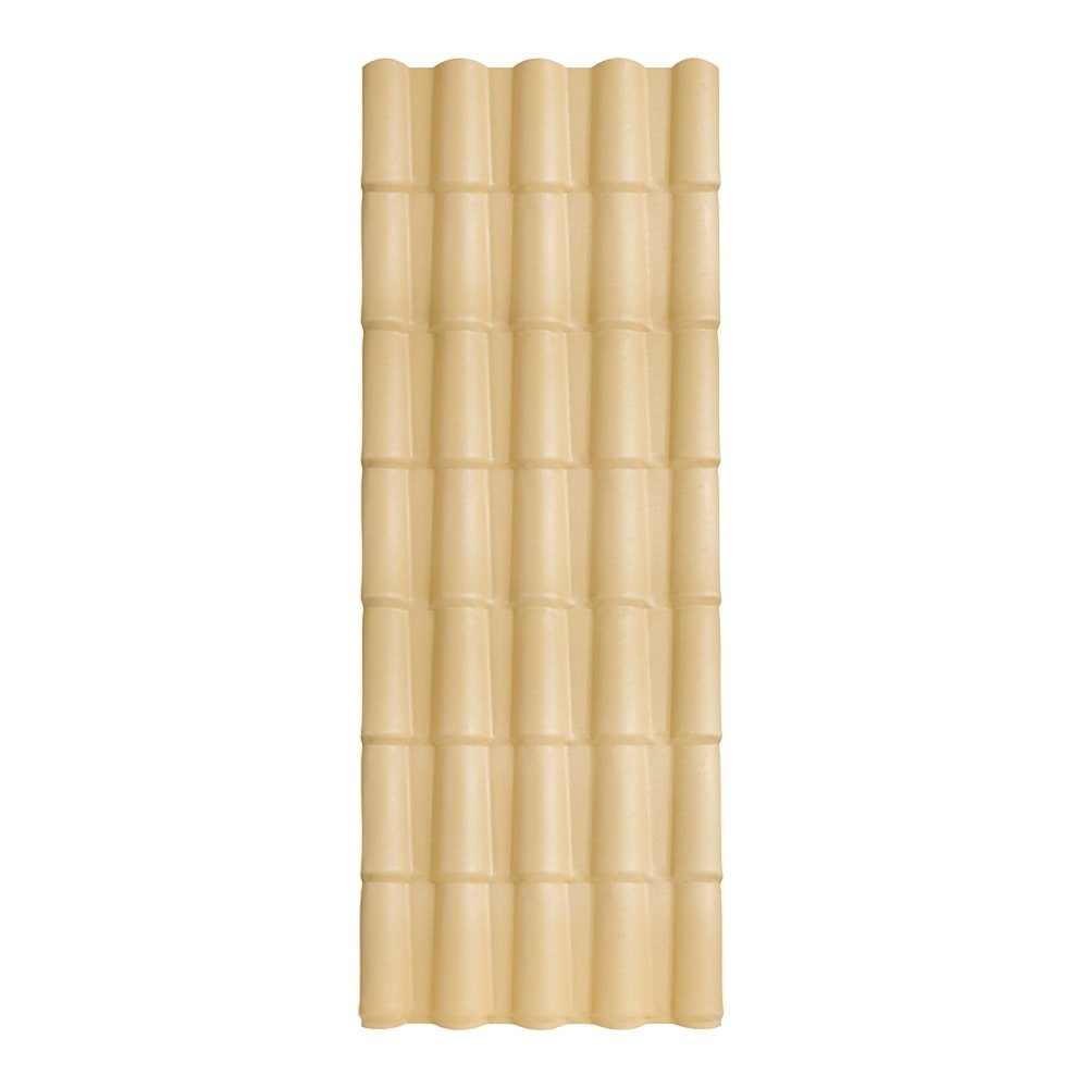 Telha PVC Colonial Afort Marfim 2,30 x 0,86m 5 Ondas