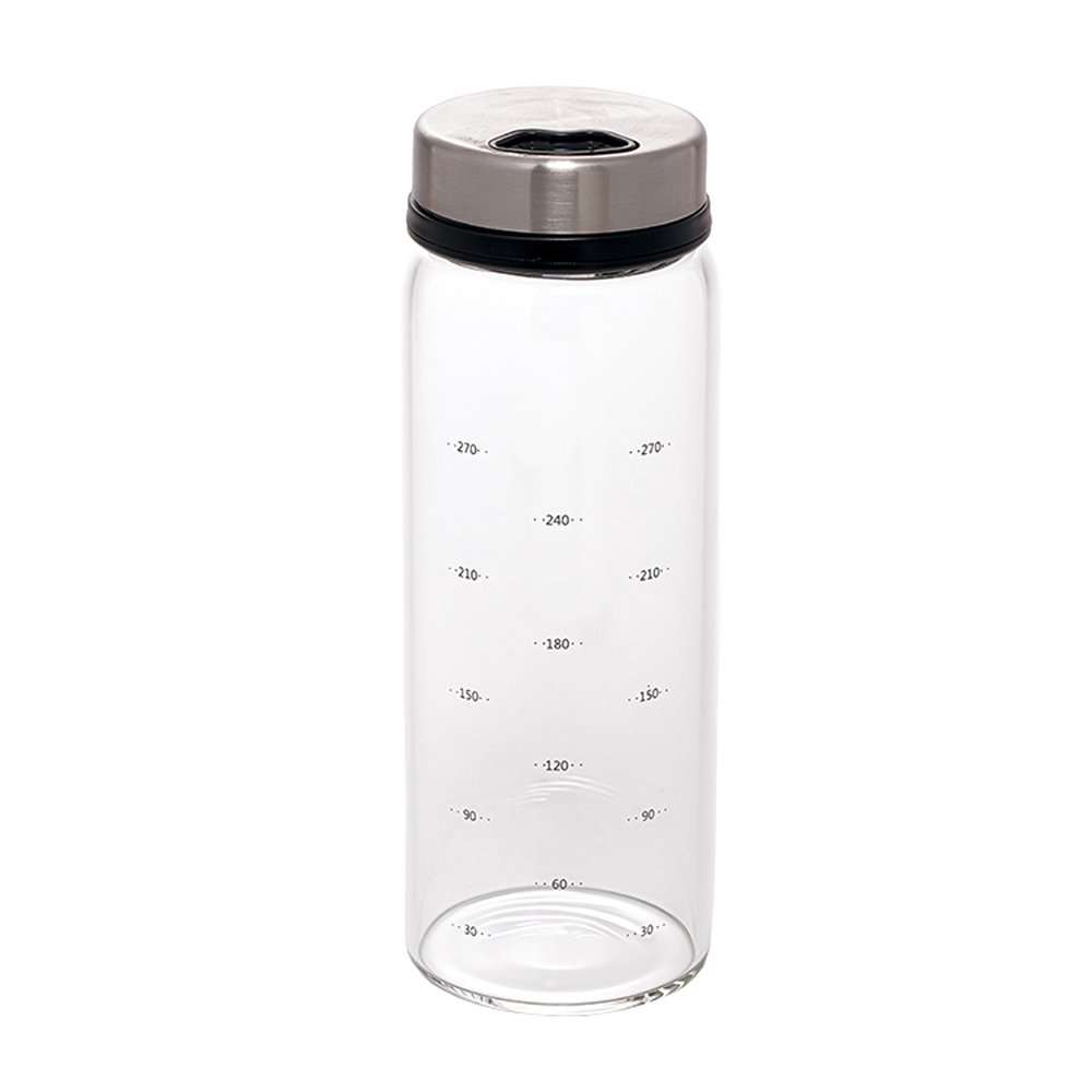 Pote Porta Mantimentos 300ml - Redondo; Produzido Em Vidro Borossilicato C/ Tampa Inox; Medidas Descritas em MLs, Possui 3 Tipos De S&#225