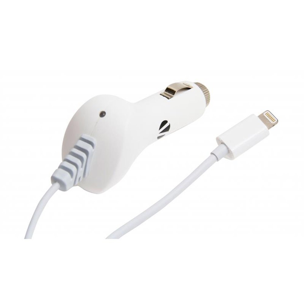 Carregador Veicular Com Conector Lightning Para IPod, IPhone E IPad - Branca