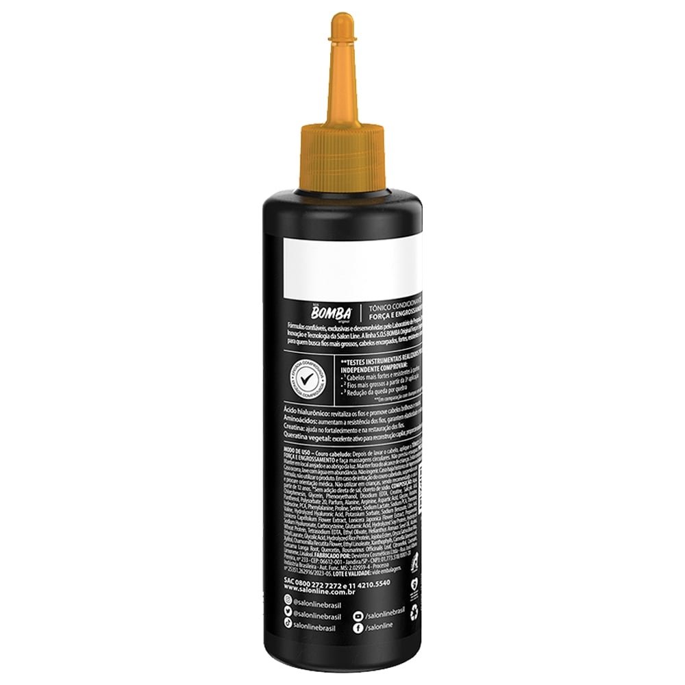 Tônico Fortalecedor Salon Line Bomba Força e Engrossamento 100ml