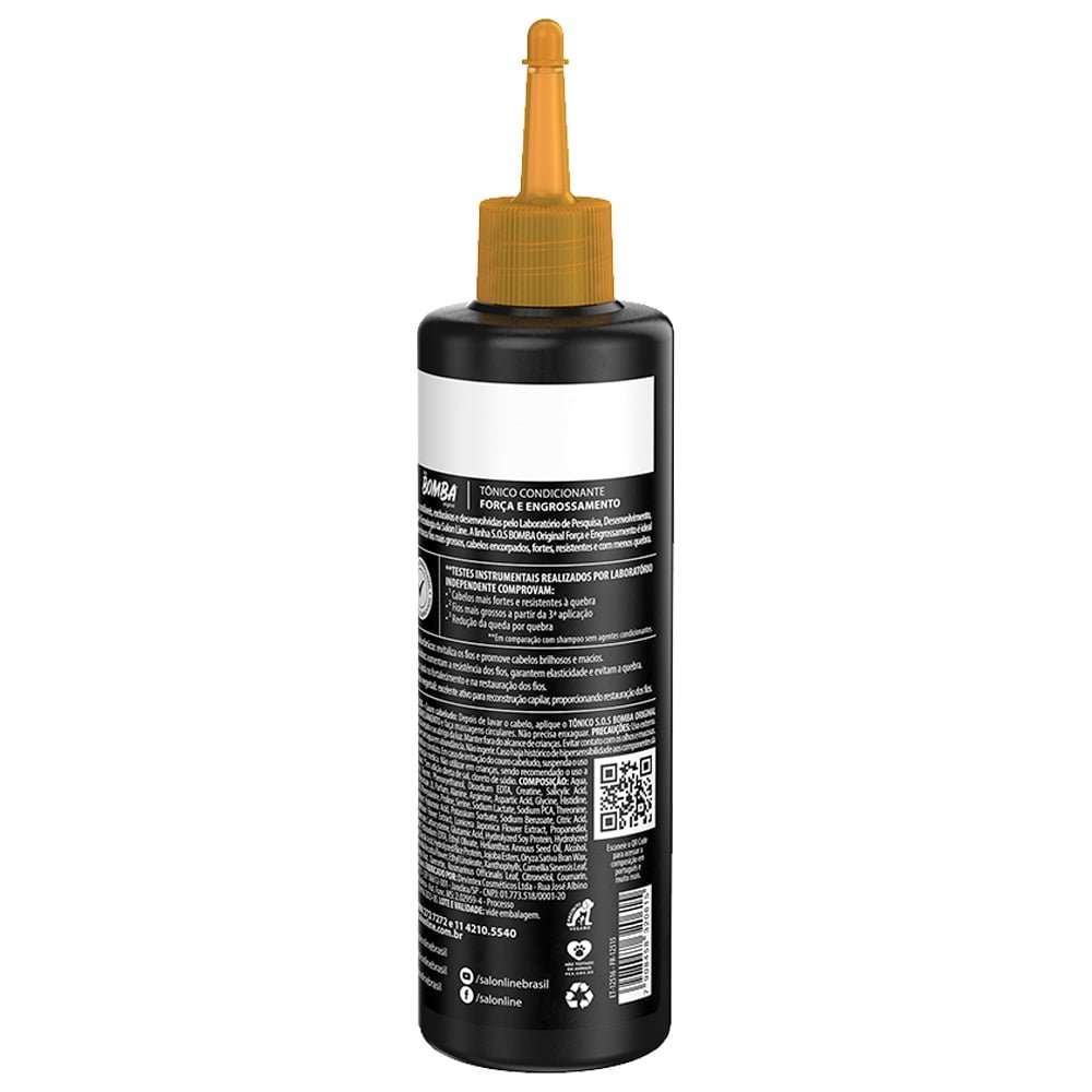 Tônico Fortalecedor Salon Line Bomba Força e Engrossamento 100ml