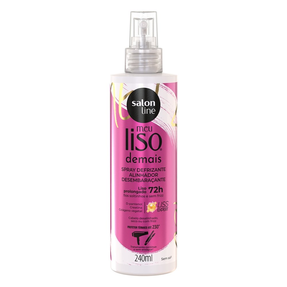 Defrizante Salon Line Meu Liso Demais Protetor Térmico Spray 240ml