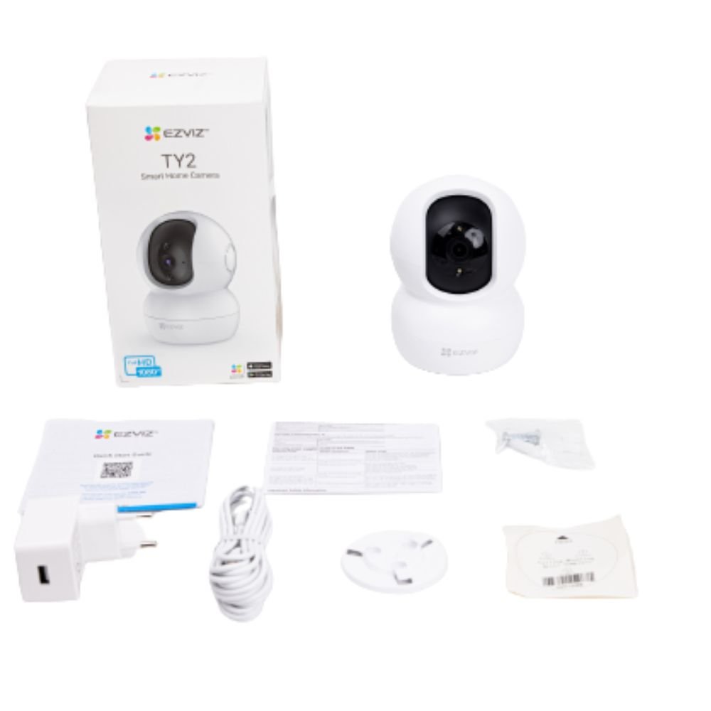 Smart Câmera Wifi Ezviz Hikvision Ty2 1080P Cs-Ty2-B0-1G2Wf - Alexa /Google