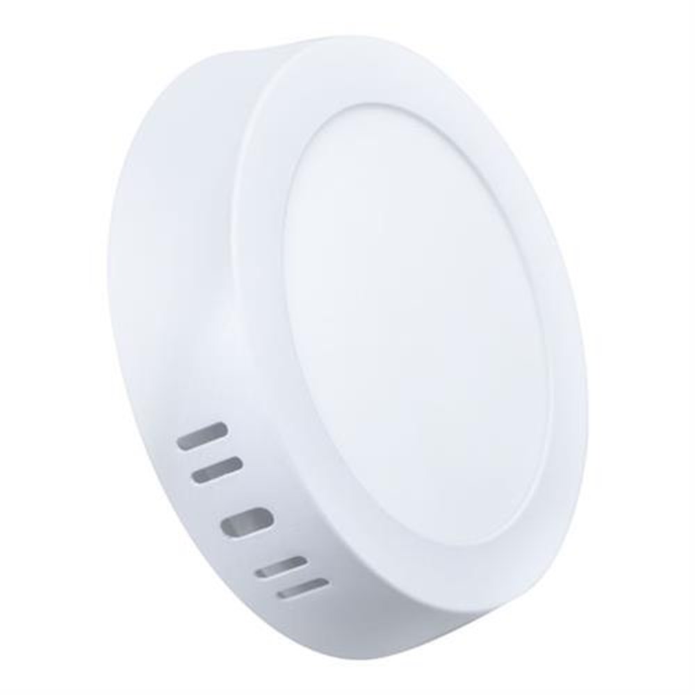 Luminária Led Painel/Plafon Sobrepor Redonda Slim 6W 6,0k Kian