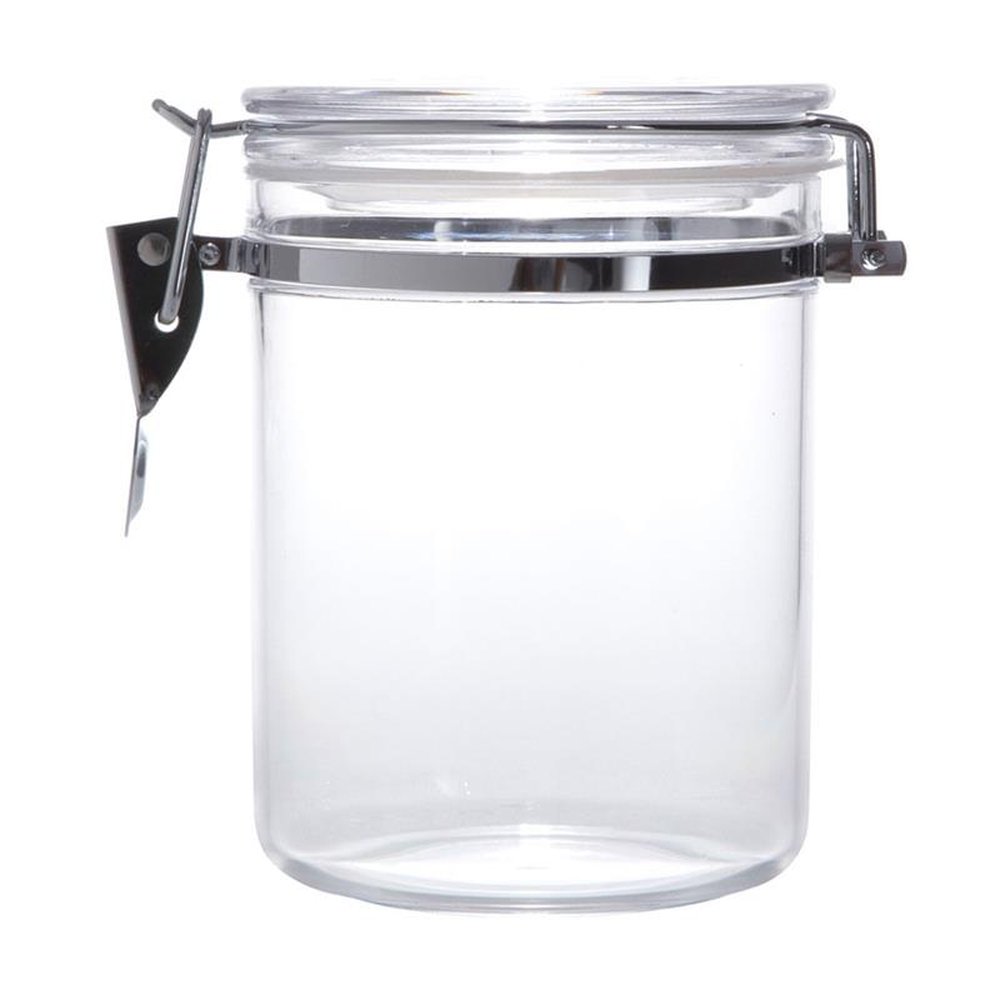 Pote De Acrílico Hermétcio Com Tampa 800Ml