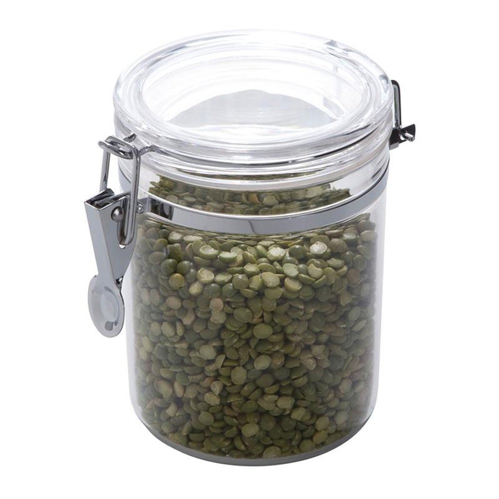 Pote De Acrílico Hermétcio Com Tampa 800Ml
