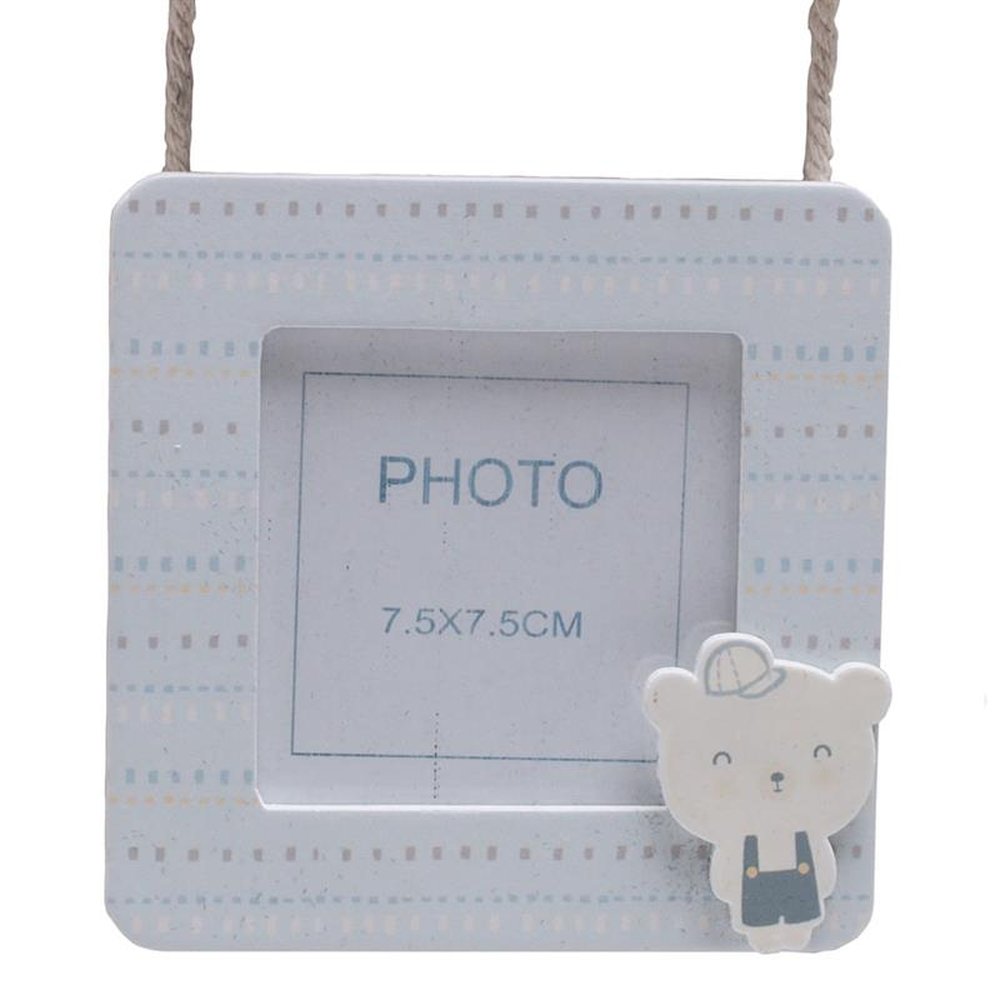 Porta-Retrato Infantil De Madeira Para 3 Fotos